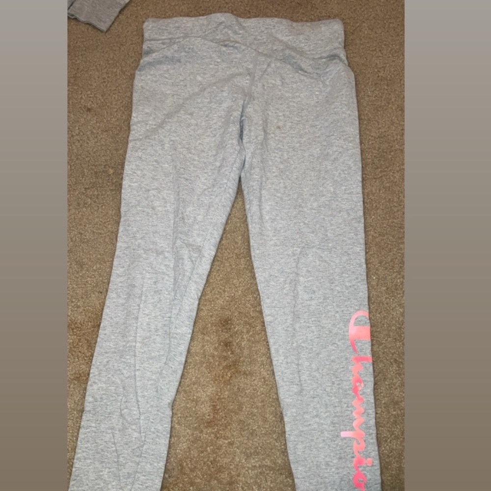 Champion Gray and Pink Leggings Soft and Stylish